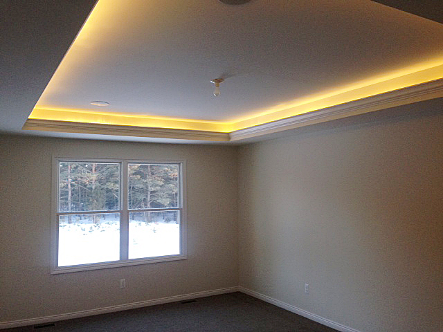 Master Bedroom with indirect ceiling lighting